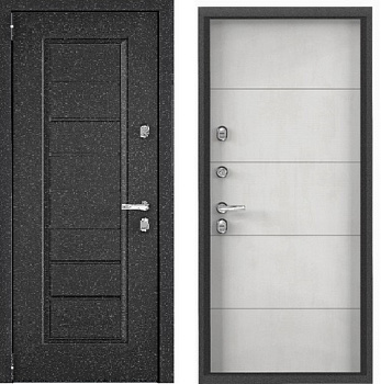 SNEGIR PRO MP (950 х 2050 петли:ЛЕВЫЕ уст.: НАКЛ фурн.:хром отделка: темно-серый букле графитVDM-2/ПВХ БьянкоS60-L2 наличник:- ( ))