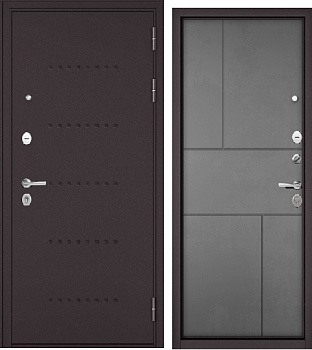 TRUST   (ECO, MP, Правая, Антрацит букле, RL-11, МДФ Бетон серый, 9E-182, 2050, 860)