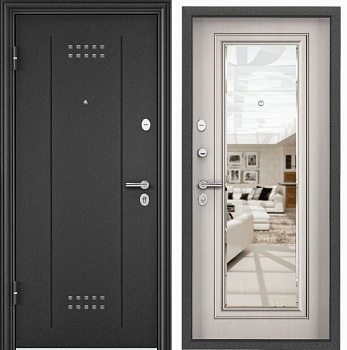 DELTA PRO MP (860 х 2050 петли:ЛЕВЫЕ уст.: НАКЛ фурн.:черн квадр отделка: черный шелкDL-2/ПВХ БьянкоСК6-СМ наличник:- ( ))