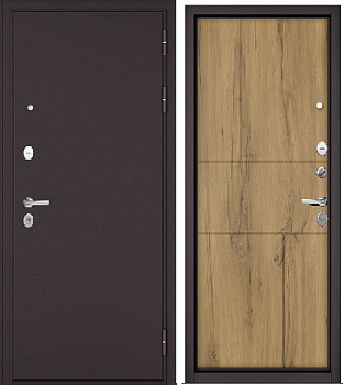 TRUST   (ECO, MP, Правая, Антрацит букле, МДФ Дуб галифакс медовый, 9E-182, 2050, 860)