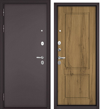 TRUST   (MASS, MP, Левая, Шоколад букле, МДФ Дуб галифакс медовый, 9SD-1, 2050, 860)